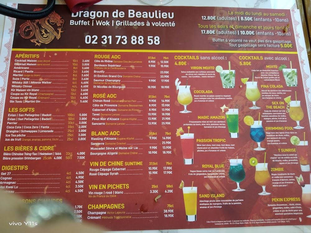Le Dragon de Beaulieu - Menu Image 4